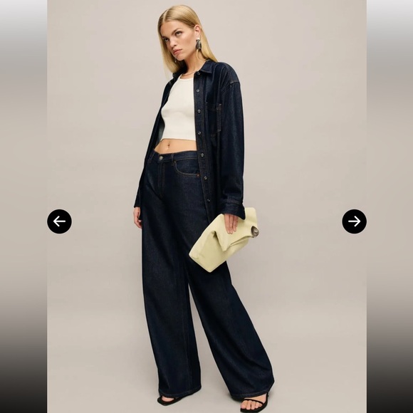 Reformation Denim - NWT Reformation QUARRY RUI WIDE LEG JEAN Size 26